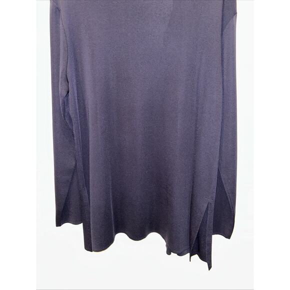 Exclusively Misook Women's Large Navy Open Cardigan Minimalist Capsule Wardrobe - Picture 11 of 11